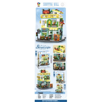CC167-095 StreetCape Townlife Shop Mall Building Block47117