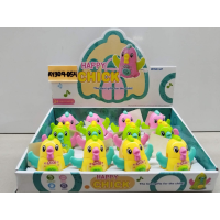 Happy cockerel on the chain