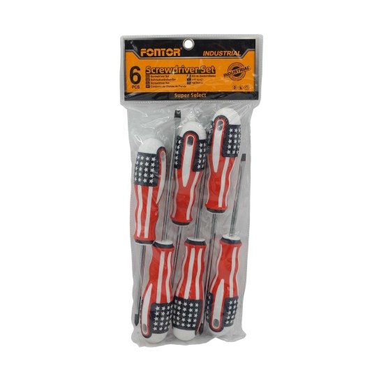 USA flag Screwdriver Set 6pcs AY002-052