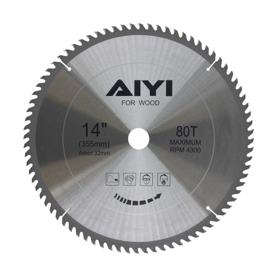 Wood disc 350mm*80T AY082-025 